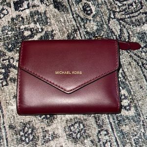 Michael Kors Leather Burgundy Wallet